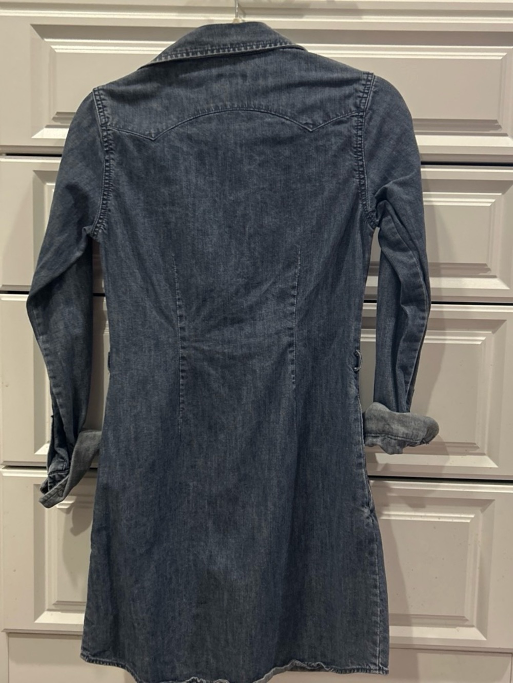 Lucky Brand Blue Denim Shirt Dress